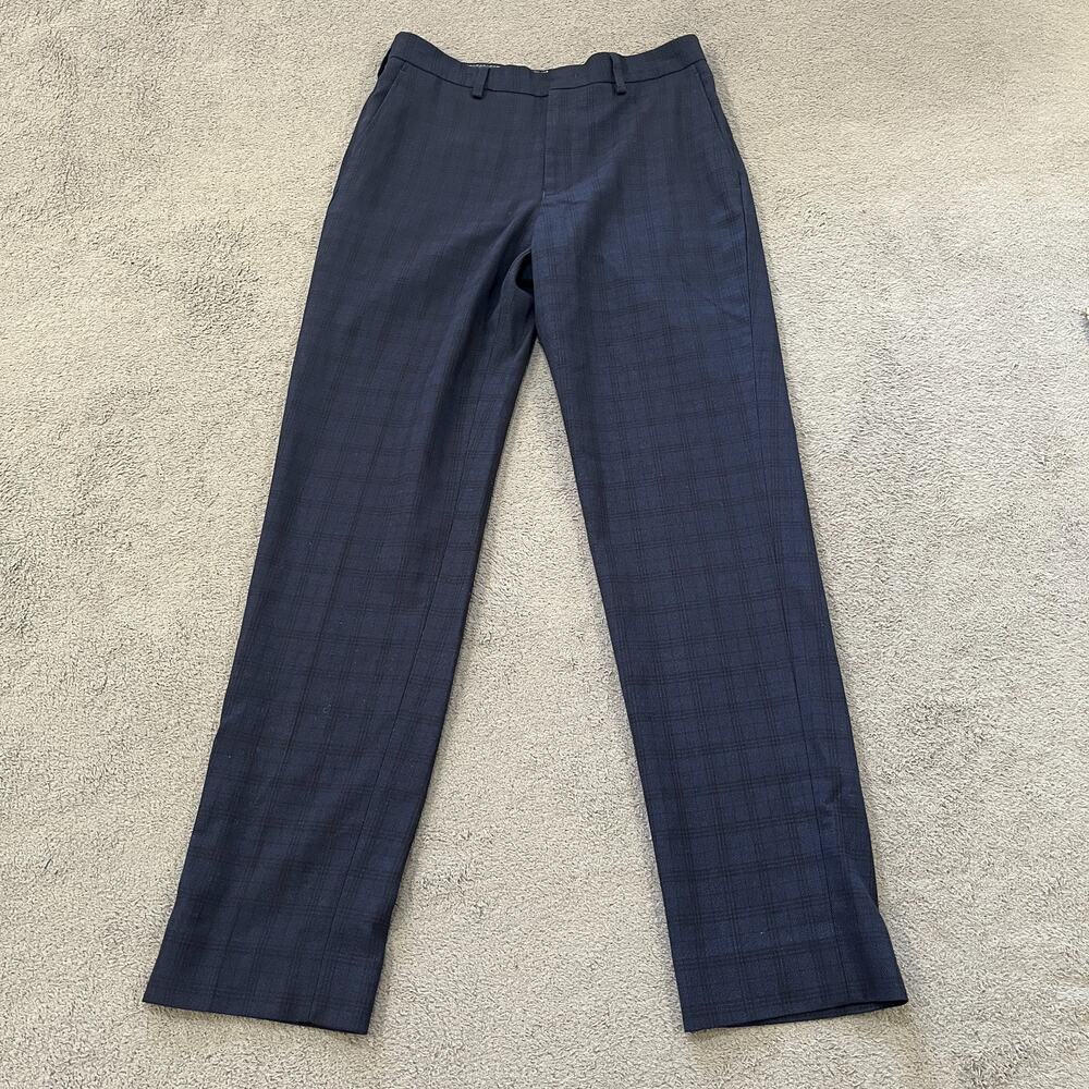 Lauren Ralph Lauren Blue Trousers Business Casual Plaid Dress Pants Women's 16R